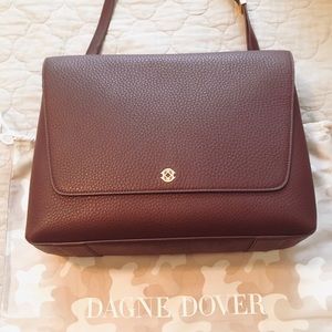 Dagne Dover Simone Satchel in Oxblood
